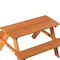 Gardenised Wooden Kids Outdoor Picnic Table for Garden and Backyard, Stained QI004477 - alternate 9